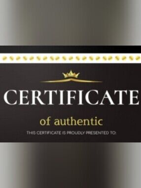 Certificate Of Authenticity. Authentic Detective